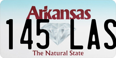AR license plate 145LAS
