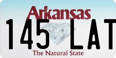 AR license plate 145LAT