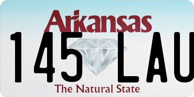 AR license plate 145LAU
