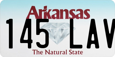 AR license plate 145LAV