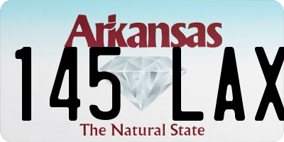 AR license plate 145LAX