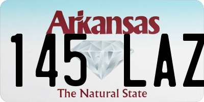 AR license plate 145LAZ