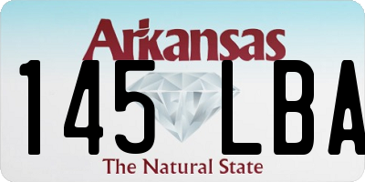 AR license plate 145LBA