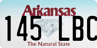AR license plate 145LBC
