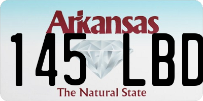 AR license plate 145LBD