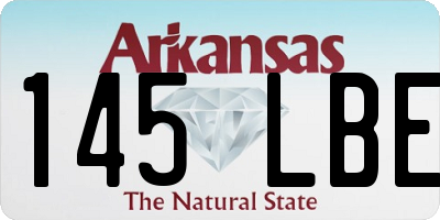 AR license plate 145LBE