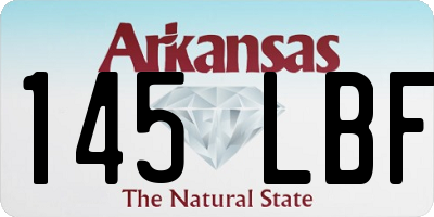 AR license plate 145LBF