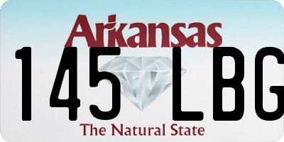 AR license plate 145LBG