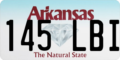 AR license plate 145LBI