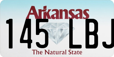 AR license plate 145LBJ