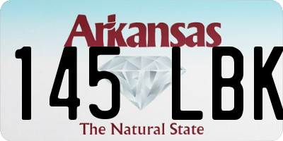 AR license plate 145LBK