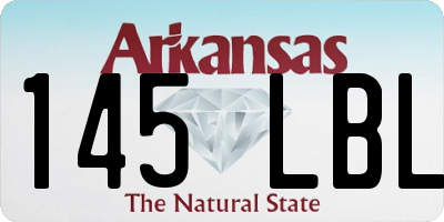 AR license plate 145LBL