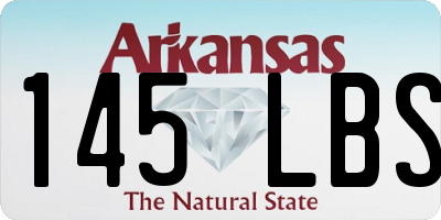 AR license plate 145LBS