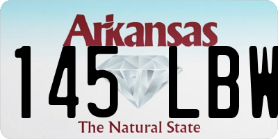AR license plate 145LBW