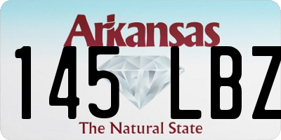 AR license plate 145LBZ