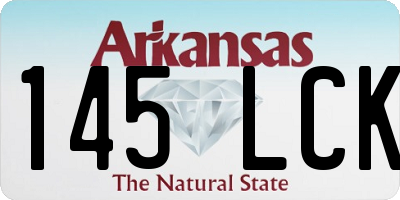 AR license plate 145LCK