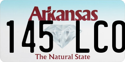 AR license plate 145LCO