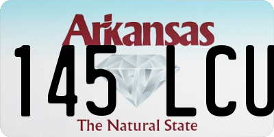 AR license plate 145LCU