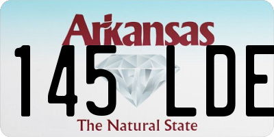 AR license plate 145LDE