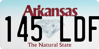 AR license plate 145LDF