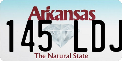 AR license plate 145LDJ