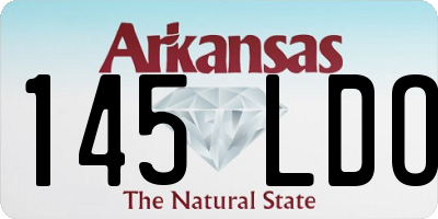 AR license plate 145LDO