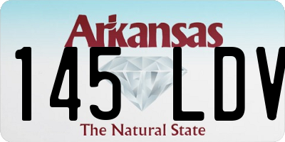 AR license plate 145LDV