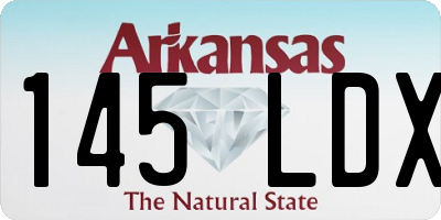 AR license plate 145LDX