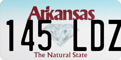 AR license plate 145LDZ