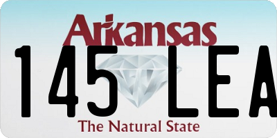 AR license plate 145LEA