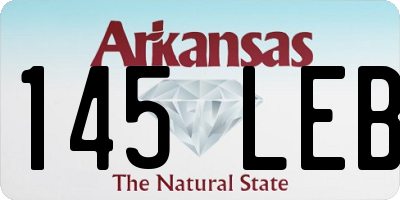 AR license plate 145LEB