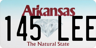 AR license plate 145LEE