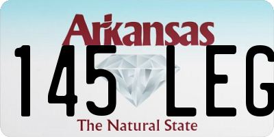 AR license plate 145LEG