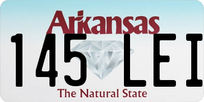 AR license plate 145LEI