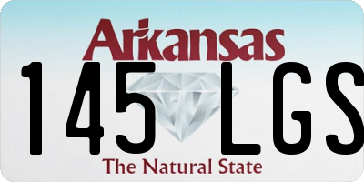 AR license plate 145LGS