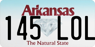 AR license plate 145LOL