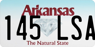AR license plate 145LSA