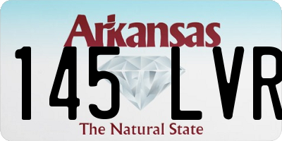 AR license plate 145LVR
