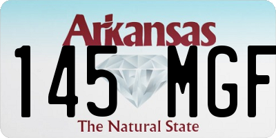 AR license plate 145MGF