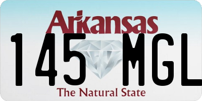 AR license plate 145MGL
