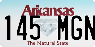 AR license plate 145MGN