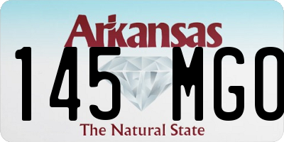 AR license plate 145MGO