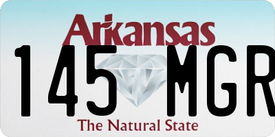 AR license plate 145MGR