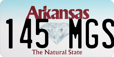AR license plate 145MGS