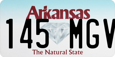 AR license plate 145MGV