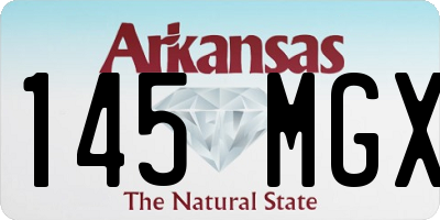 AR license plate 145MGX