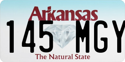 AR license plate 145MGY