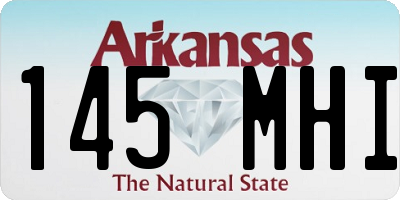 AR license plate 145MHI