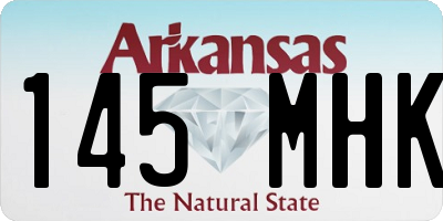AR license plate 145MHK