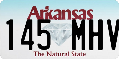 AR license plate 145MHV